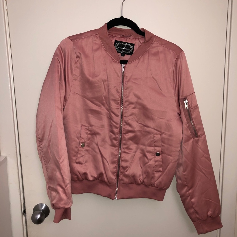 Ambiance Pink Bomber Jacket